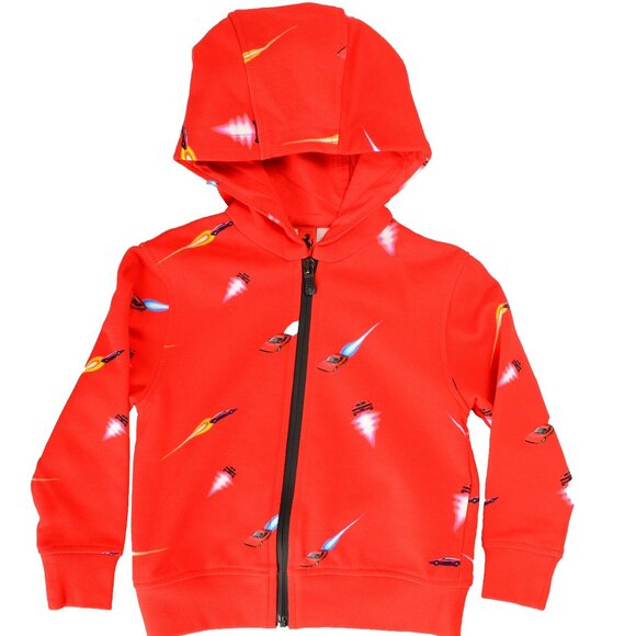 Scuderia Ferrari Kid Full Zip Pictorial Hooded Cotton Track Jacket 2/3 Years